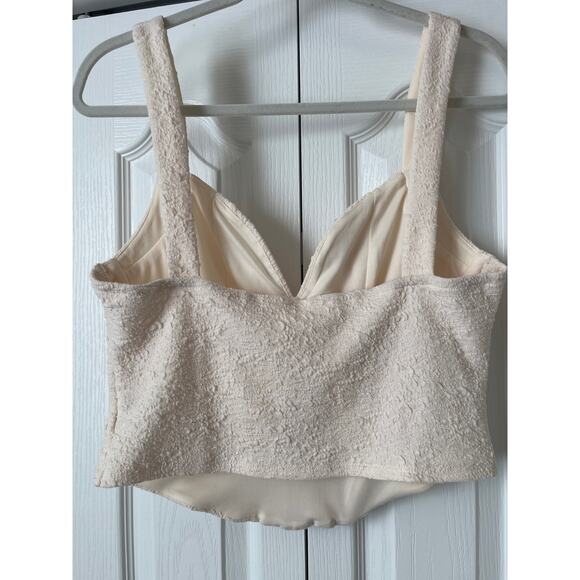 ASTR THE LABEL Cream Corset Top NWOT SZ XL - Picture 4 of 6